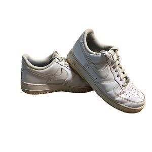 Nike Air Force 1 Low Athletic Shoes Women's Size 8 Triple White 315115-112